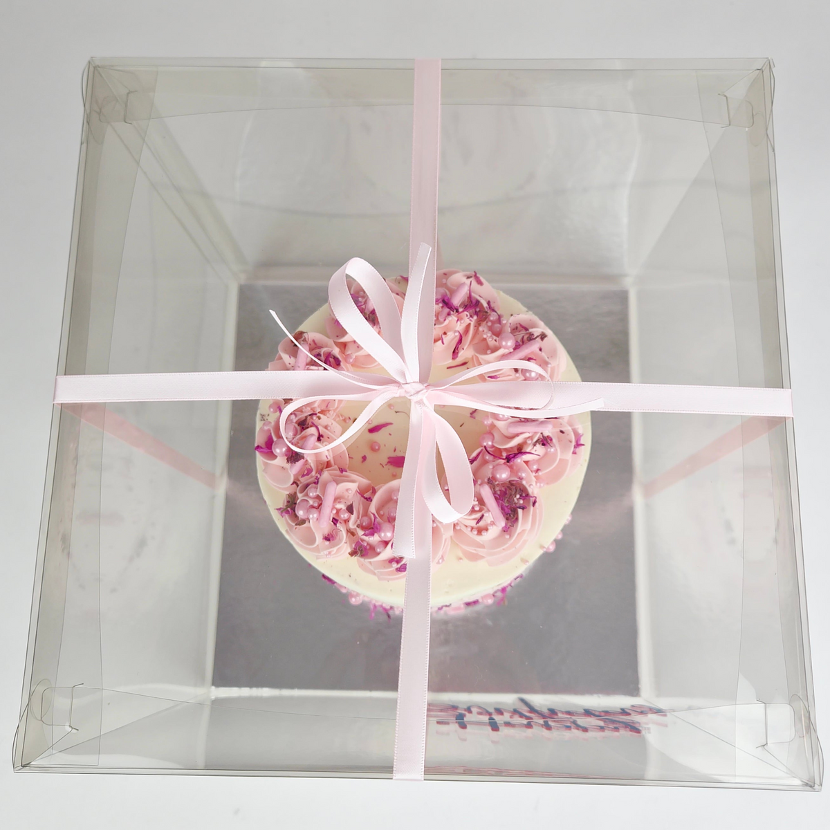 Clear Cake Box