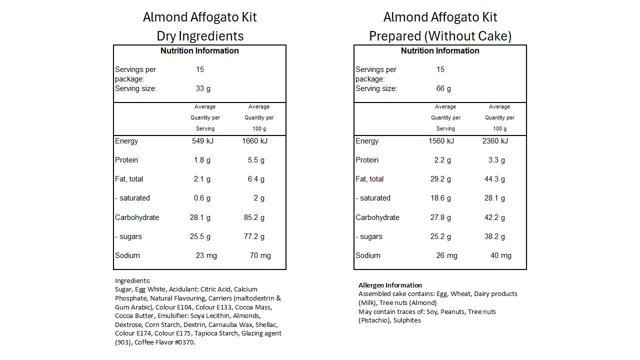 Almond Affogato Cake Kit
