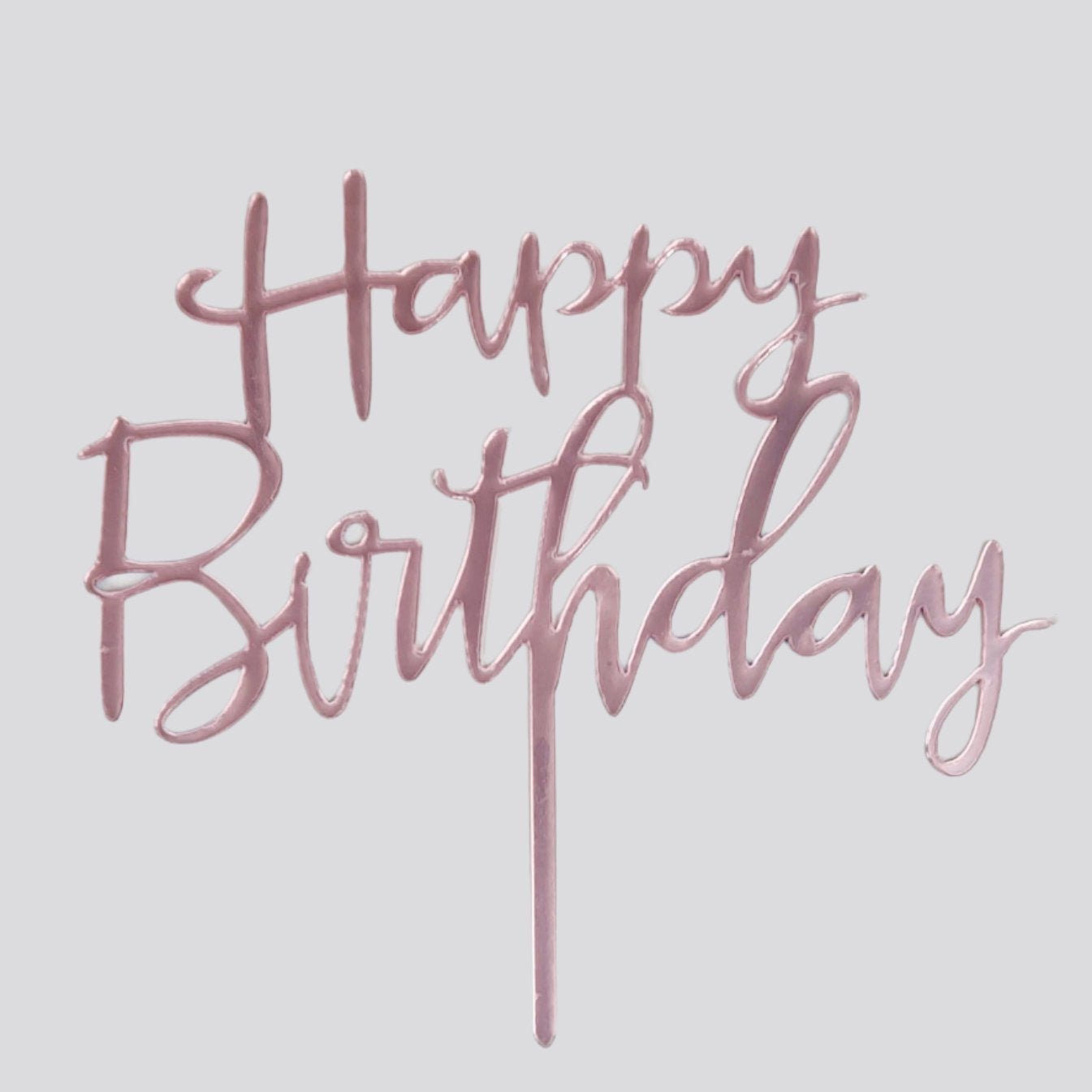 Happy Birthday Topper - Rose Gold