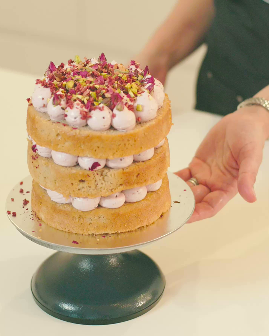 Raspberry Rosewater Cake Kit — Start to Finish